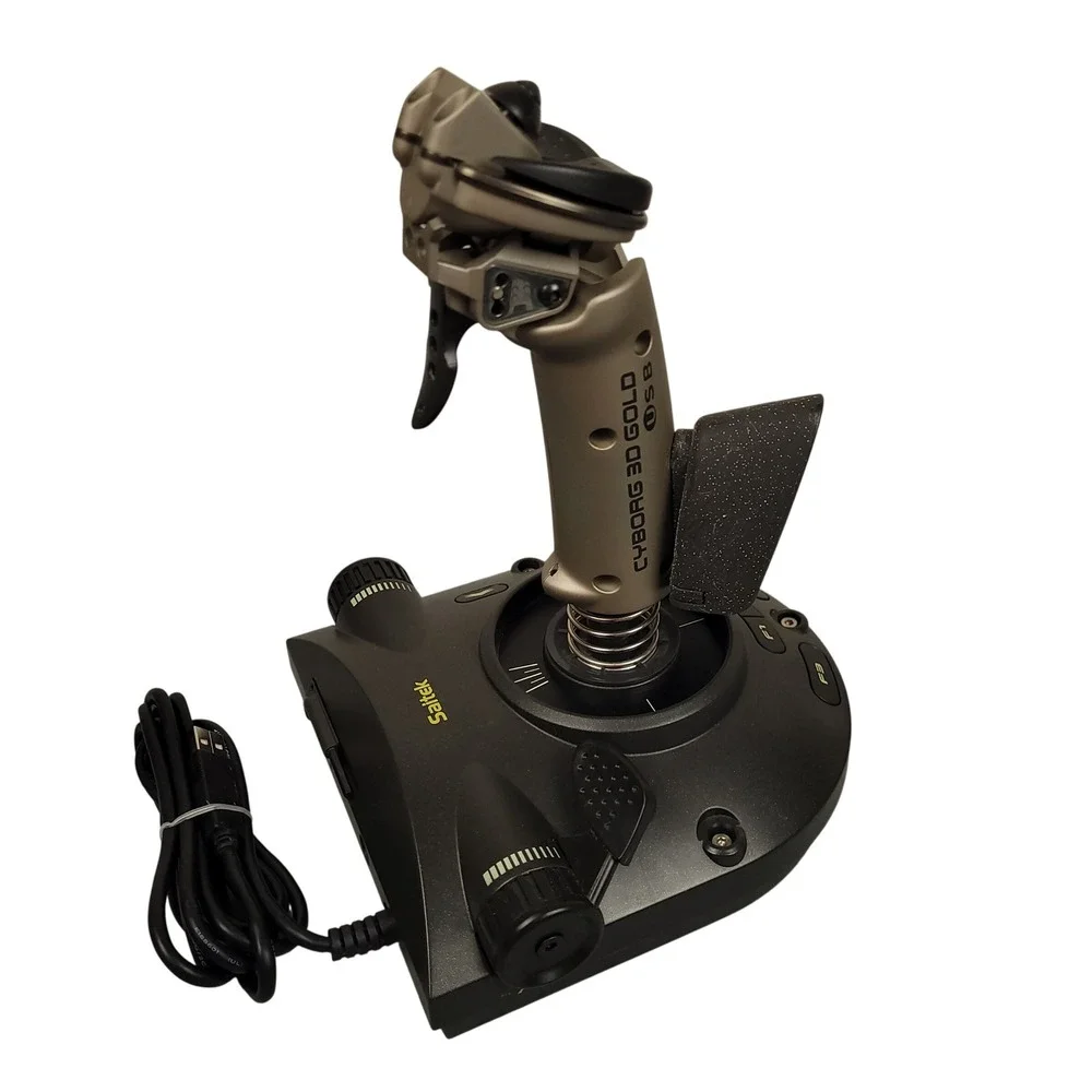 Logitech Force 3D Pro + Saitek Cyborg Gold Joystick Bundle For Parts Or Repair